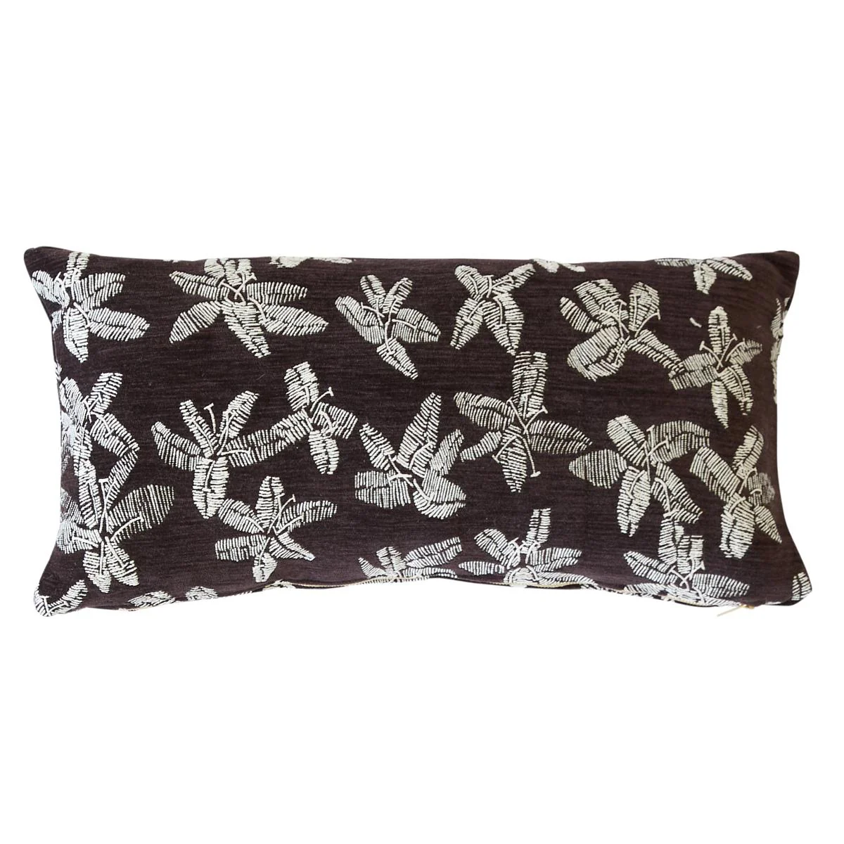 Schumacher Plum 24" X 12" Hibiscus Pillow