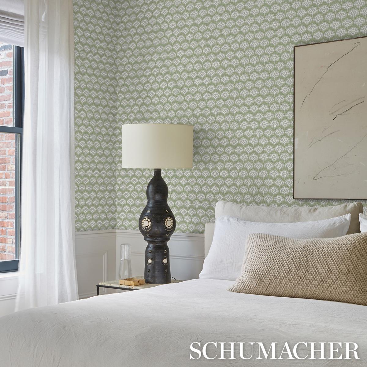 Schumacher Pollen Moss Wallpaper - Image 7