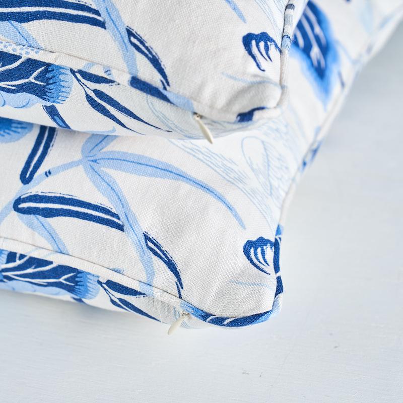 Schumacher Porcelain 22" X 22" Lotus Garden Pillow - Image 5