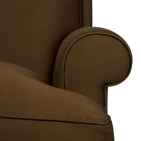 Schumacher Prestwick Wool Satin Bark Fabric - Image 4