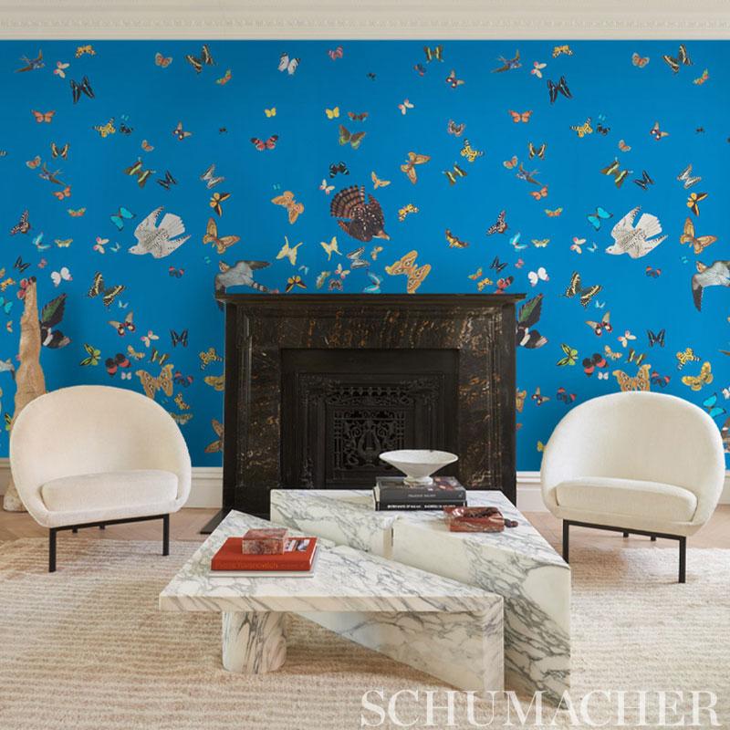 Schumacher Queen'S Flight Panel Set Grey Wallpaper - Image 5