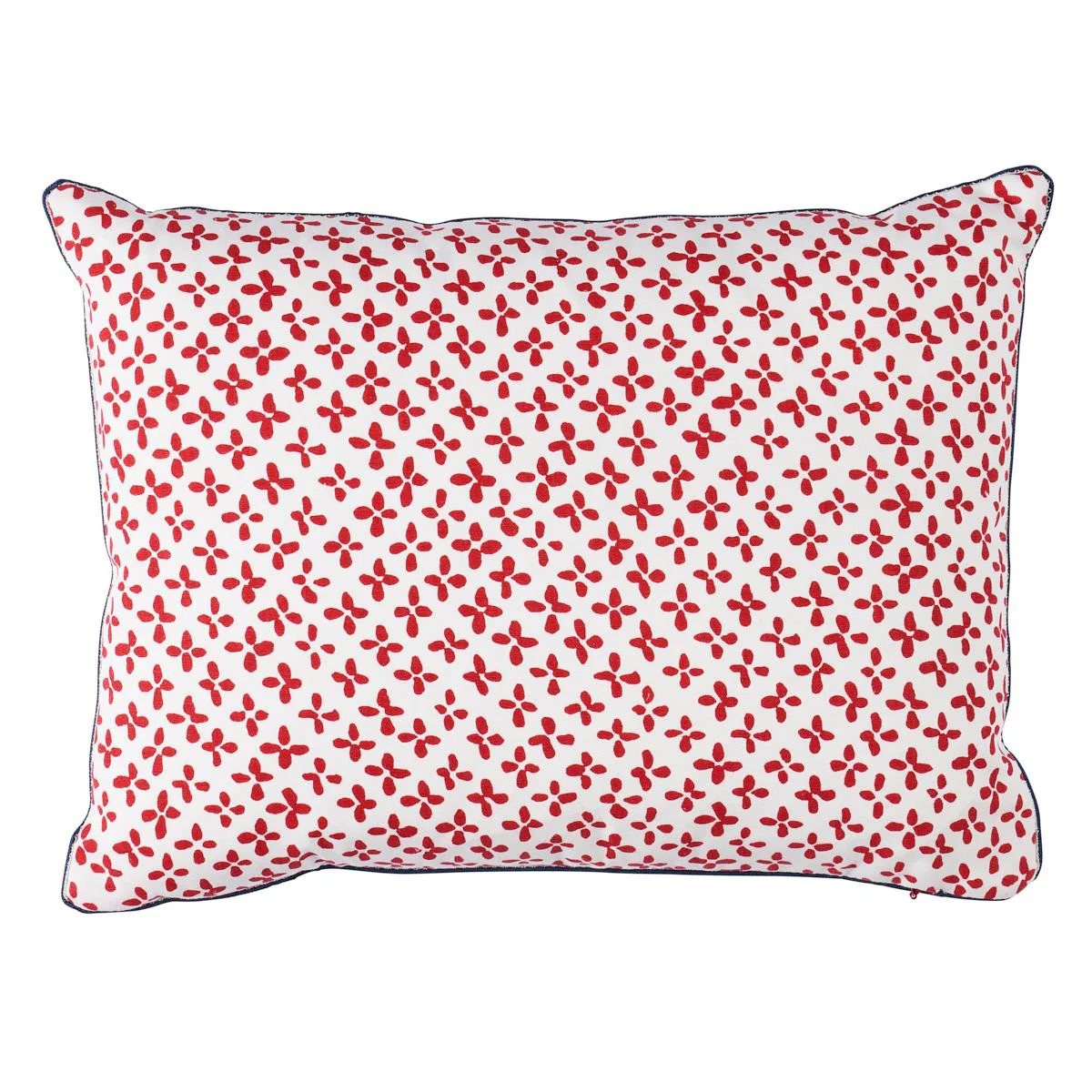 Schumacher Red 16" X 12" Emerson Pillow