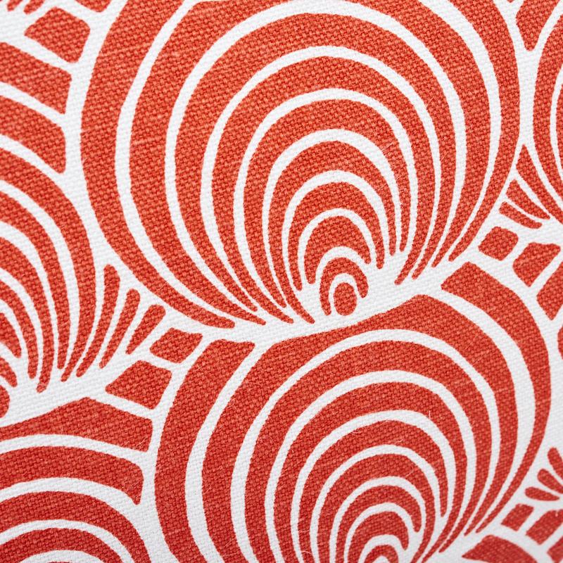 Schumacher Red 24" X 14" Coralline Pillow - Image 4