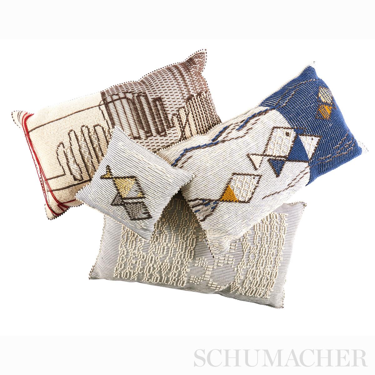 Schumacher Red 27" X 47" Cactus Floor Pillow - Image 3