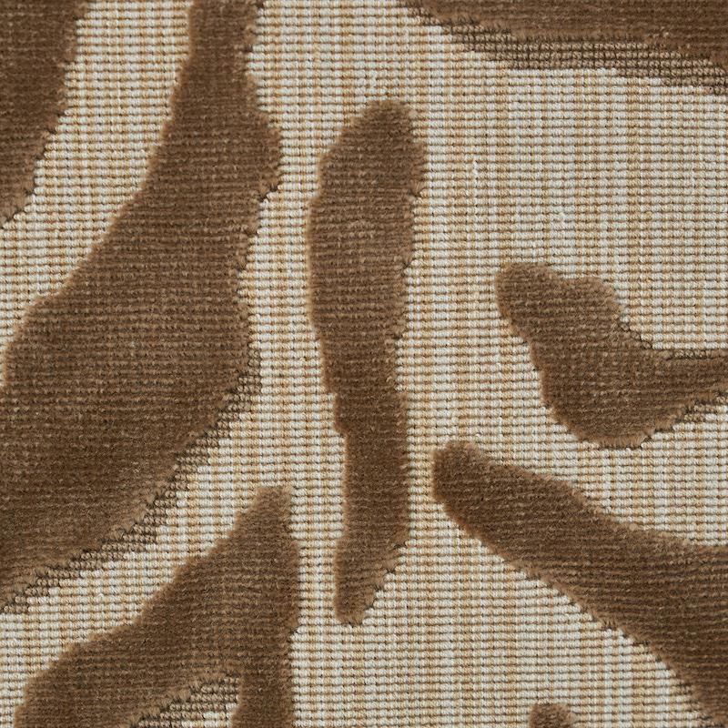 Schumacher Regine Strie Velvet Beige Fabric - Image 4