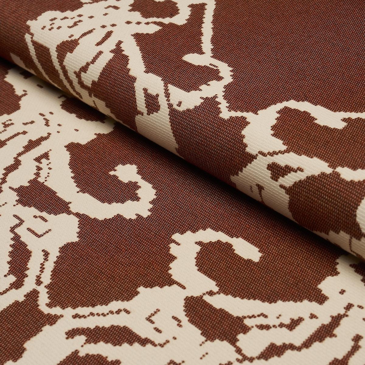 Schumacher Reversible Digital Damask Chartreuse Fabric - Image 5