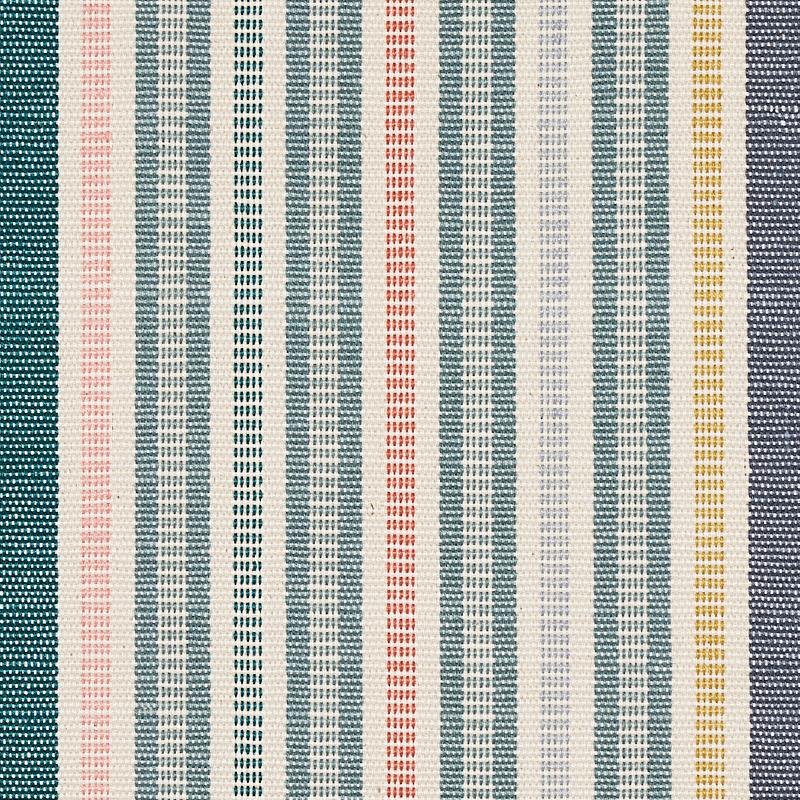 Schumacher Ripple Hand Woven Stripe Mineral Fabric - Image 4