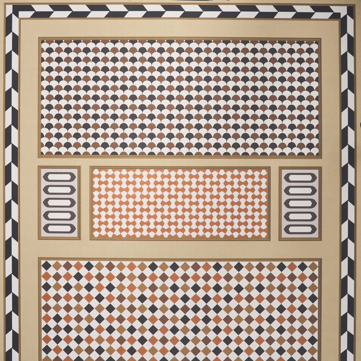 Schumacher Robinchon Panel B Brown Wallpaper - Image 4