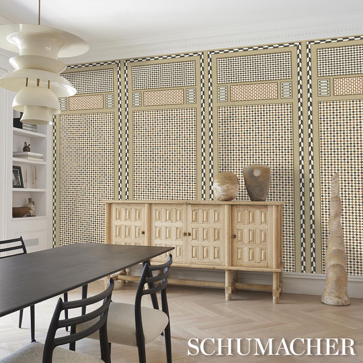 Schumacher Robinchon Panel B Brown Wallpaper - Image 6
