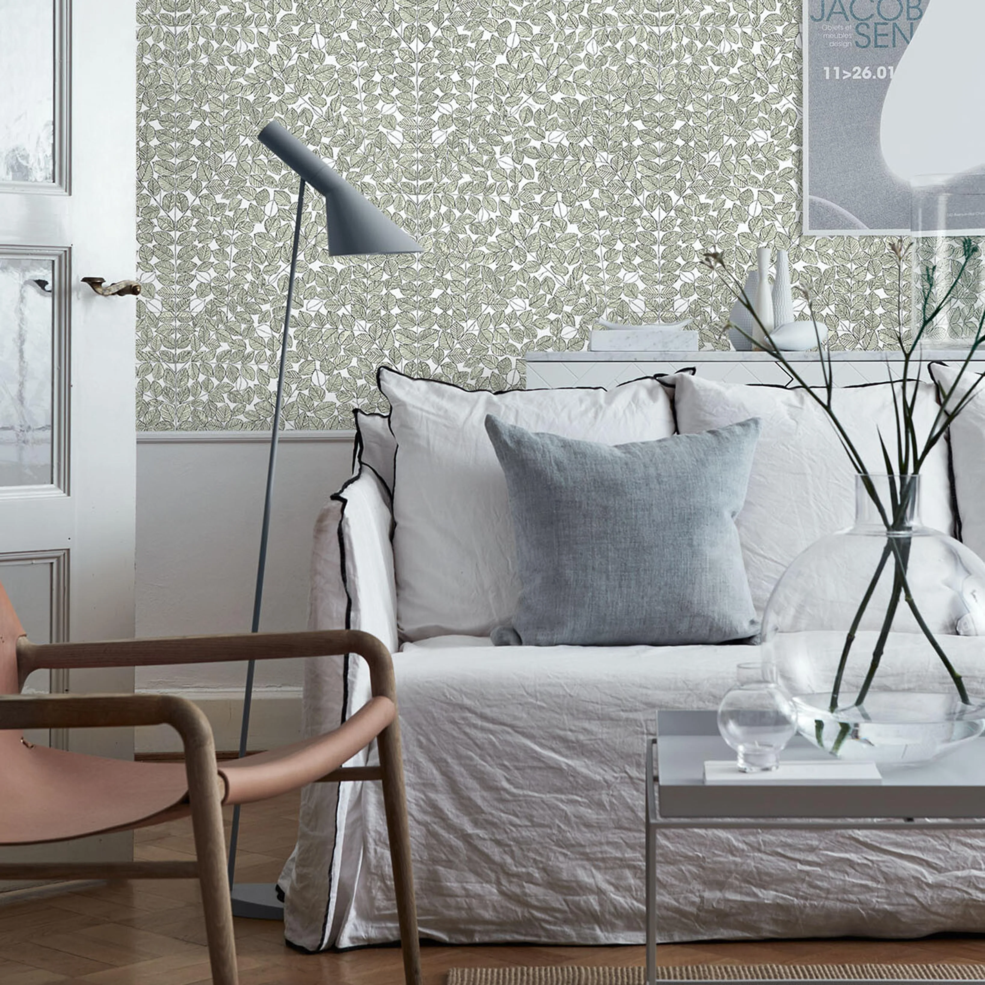 Schumacher Romans Leaf Wallpaper - Image 3