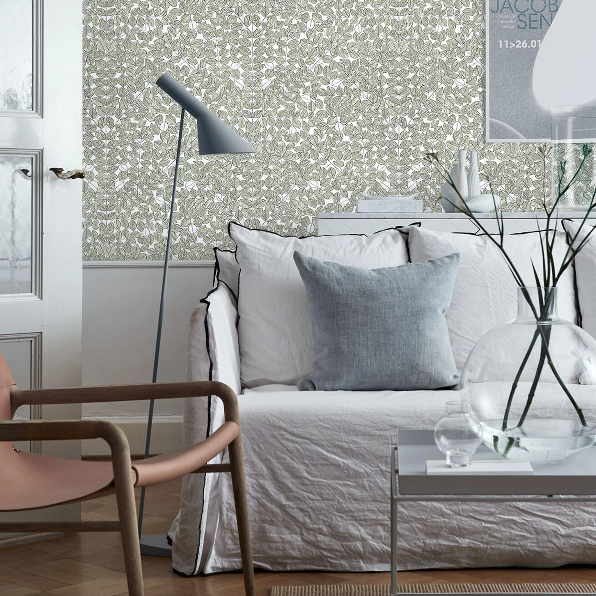 Schumacher Romans Leaf Wallpaper - Image 4