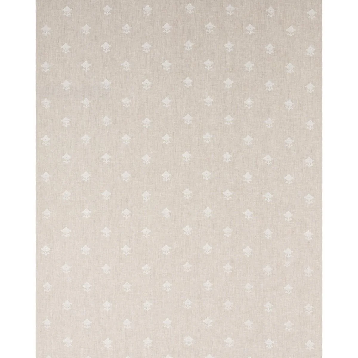 Schumacher Rubia Sheer Natural Fabric - Image 2