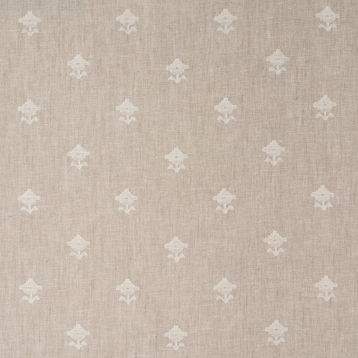 Schumacher Rubia Sheer Natural Fabric - Image 3
