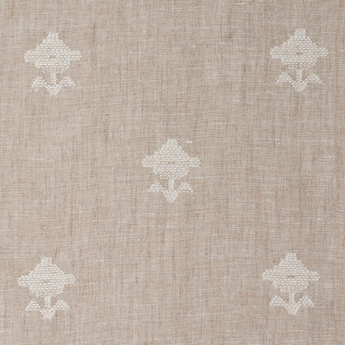 Schumacher Rubia Sheer Natural Fabric - Image 4