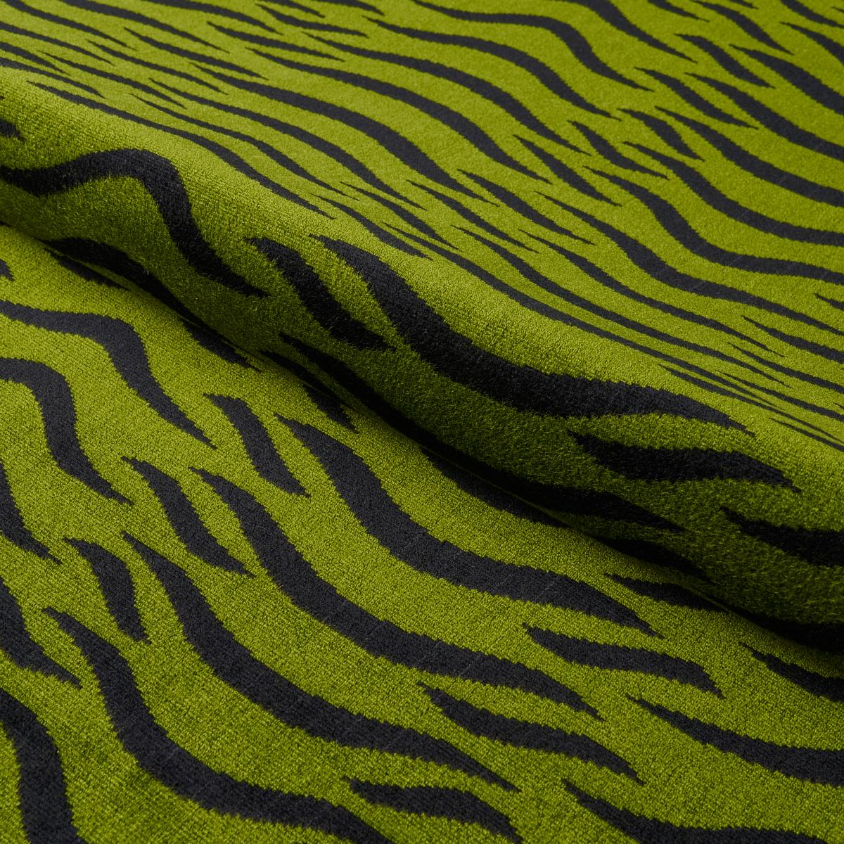 Schumacher Sabi Tiger Velvet Jungle Fabric - Image 5