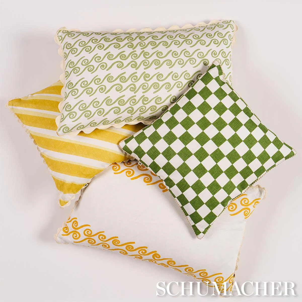 Schumacher Sage 30" X 18" Curves Lumbar Pillow - Image 5