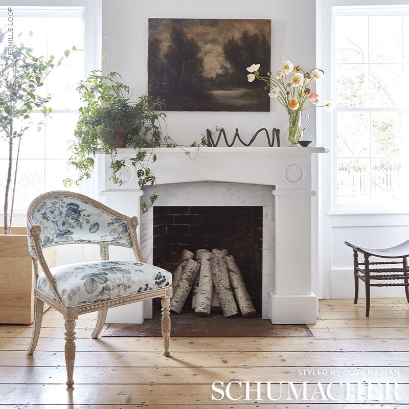 Schumacher Salisbury Chintz Celadon Fabric - Image 6