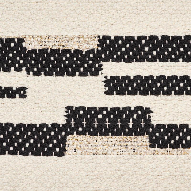 Schumacher Sambar Black & Gold Fabric - Image 4