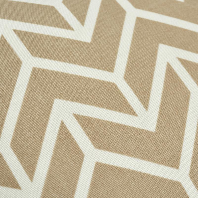 Schumacher Sand 18" X 18" Chevron Indoor/Outdoor Pillow - Image 3
