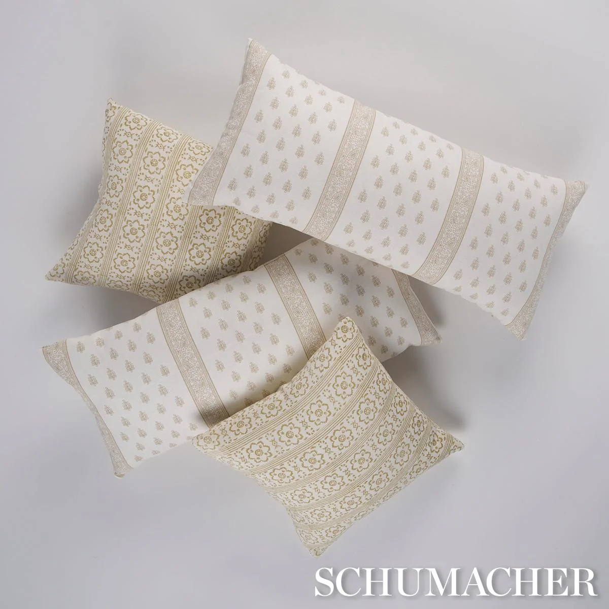 Schumacher Sand 30" X 14" Katsura Stripe Pillow - Image 3