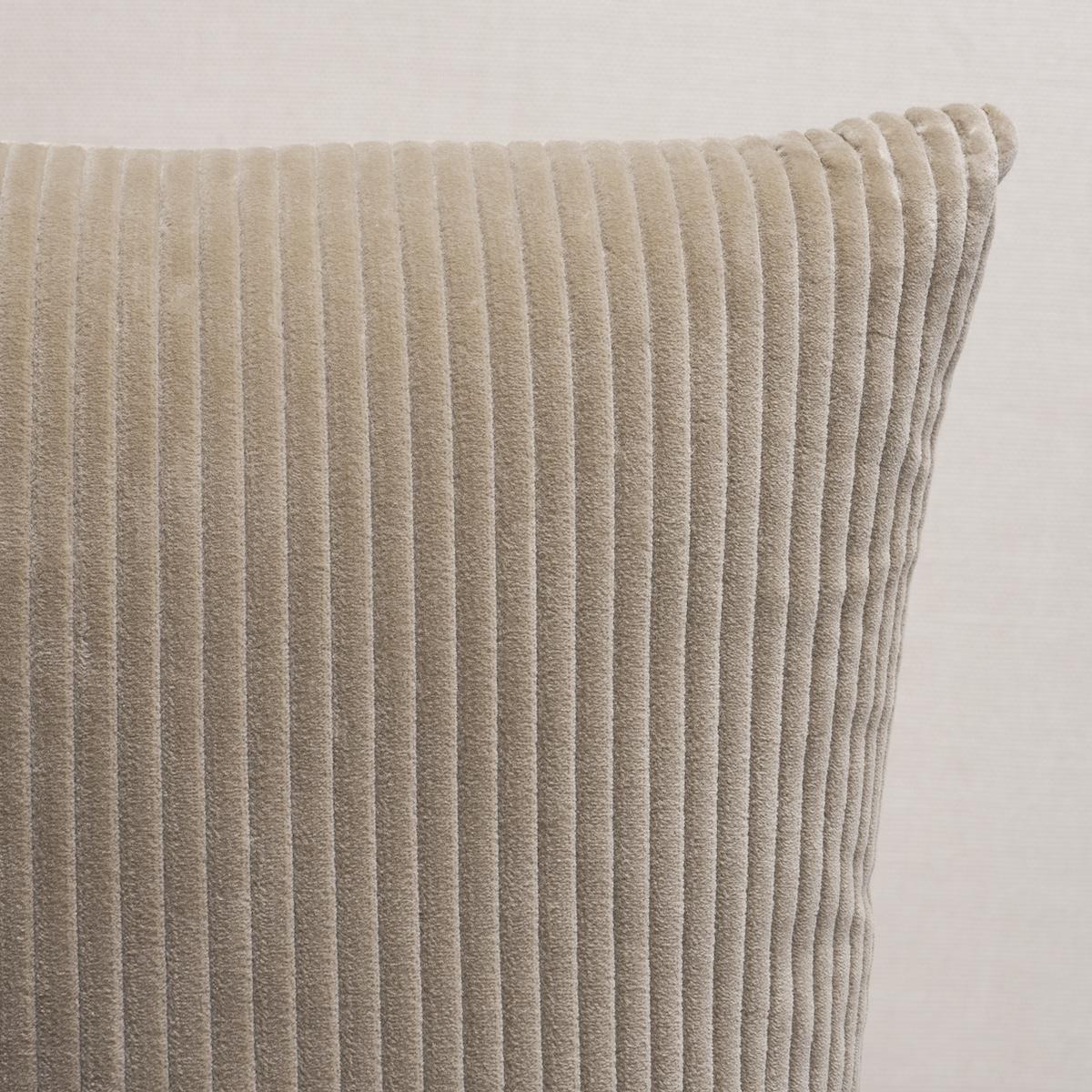 Schumacher Sandstone 18" X 18" Wyatt Corduroy Pillow - Image 2