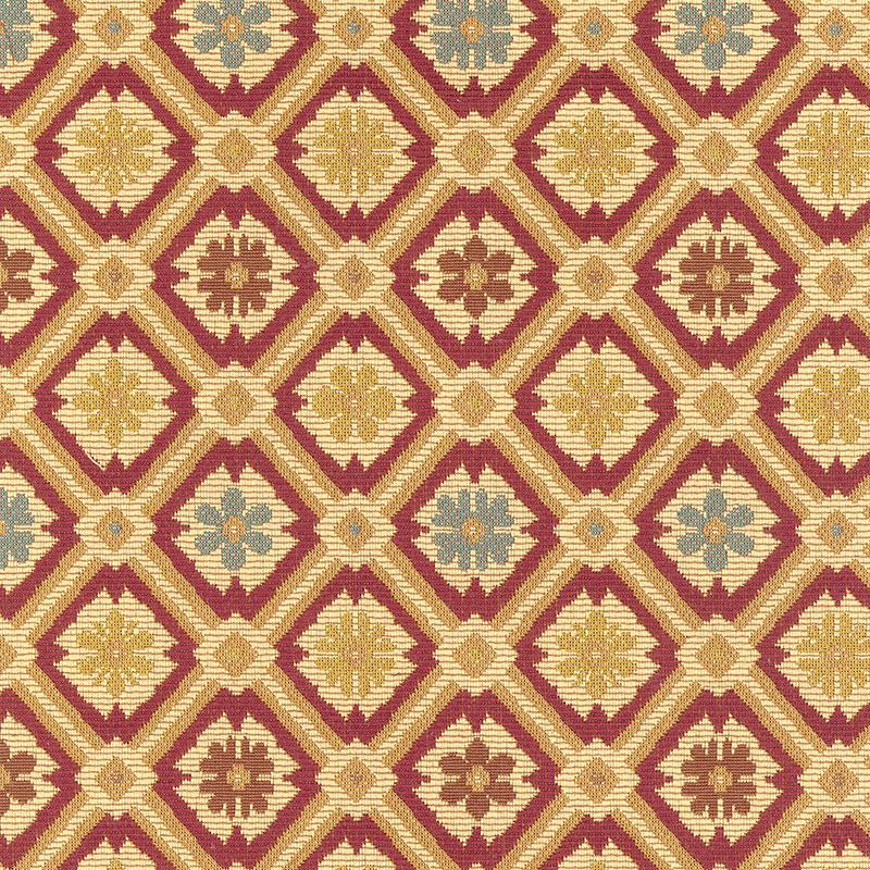 Schumacher Savonnerie Tapestry Garnet Fabric - Image 2