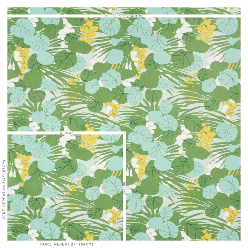 Schumacher Sea Grapes Palm Fabric - Image 3