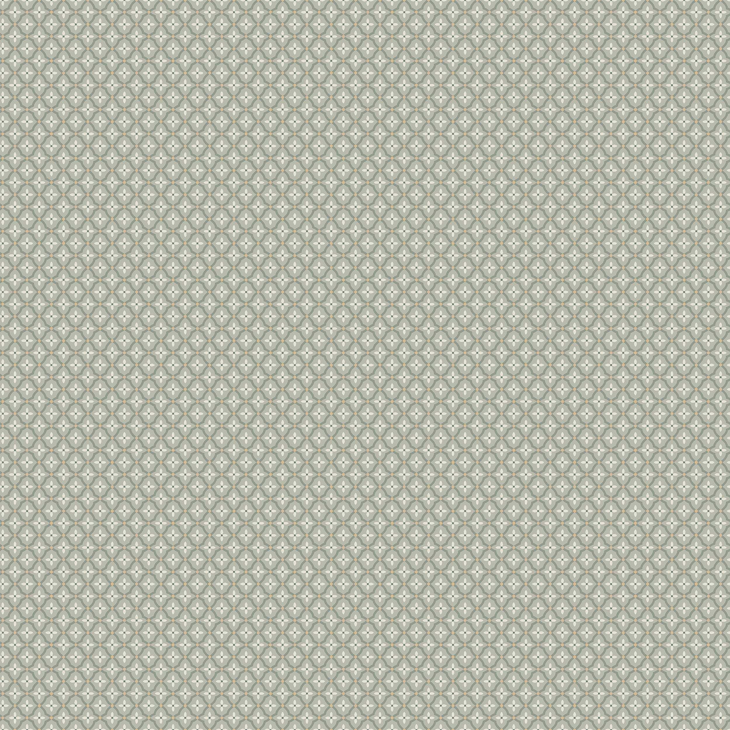 Schumacher Selma Sage And Gold Wallpaper