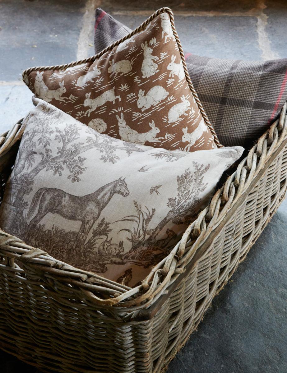 Schumacher Sepia 22" X 22" Western Toile Pillow - Image 6