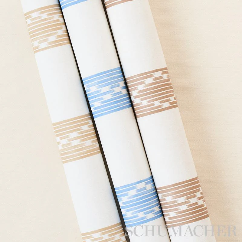 Schumacher Sequoia Stripe Brown Wallpaper - Image 5