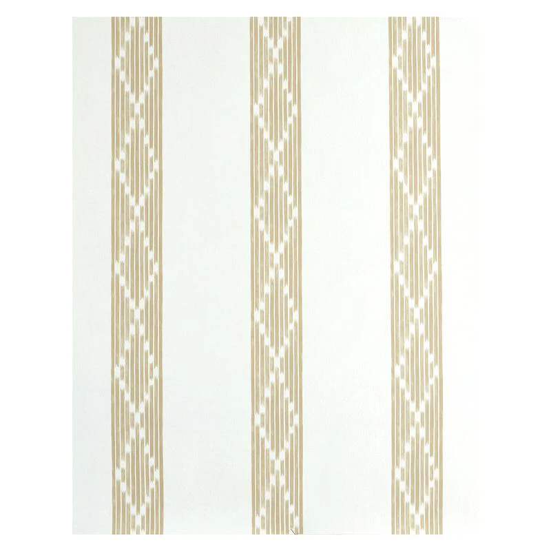 Schumacher Sequoia Stripe Camel Wallpaper - Image 3