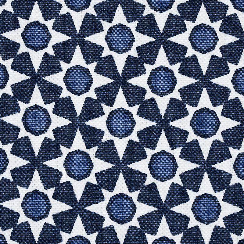 Schumacher Serendipity Blues Fabric - Image 4