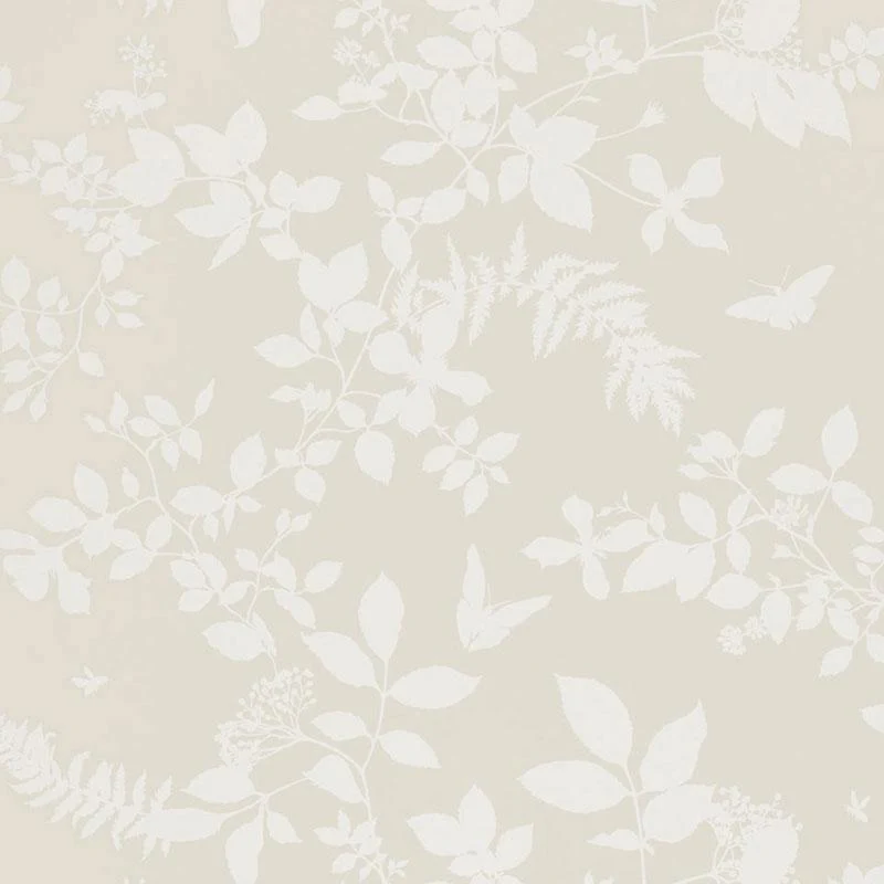 Schumacher Shadow Vine Bone Wallpaper - Image 2