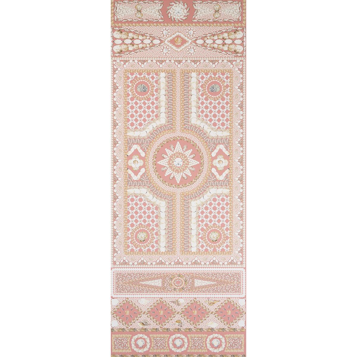 Schumacher Shell Grotto Panel A Coral Wallpaper - Image 2