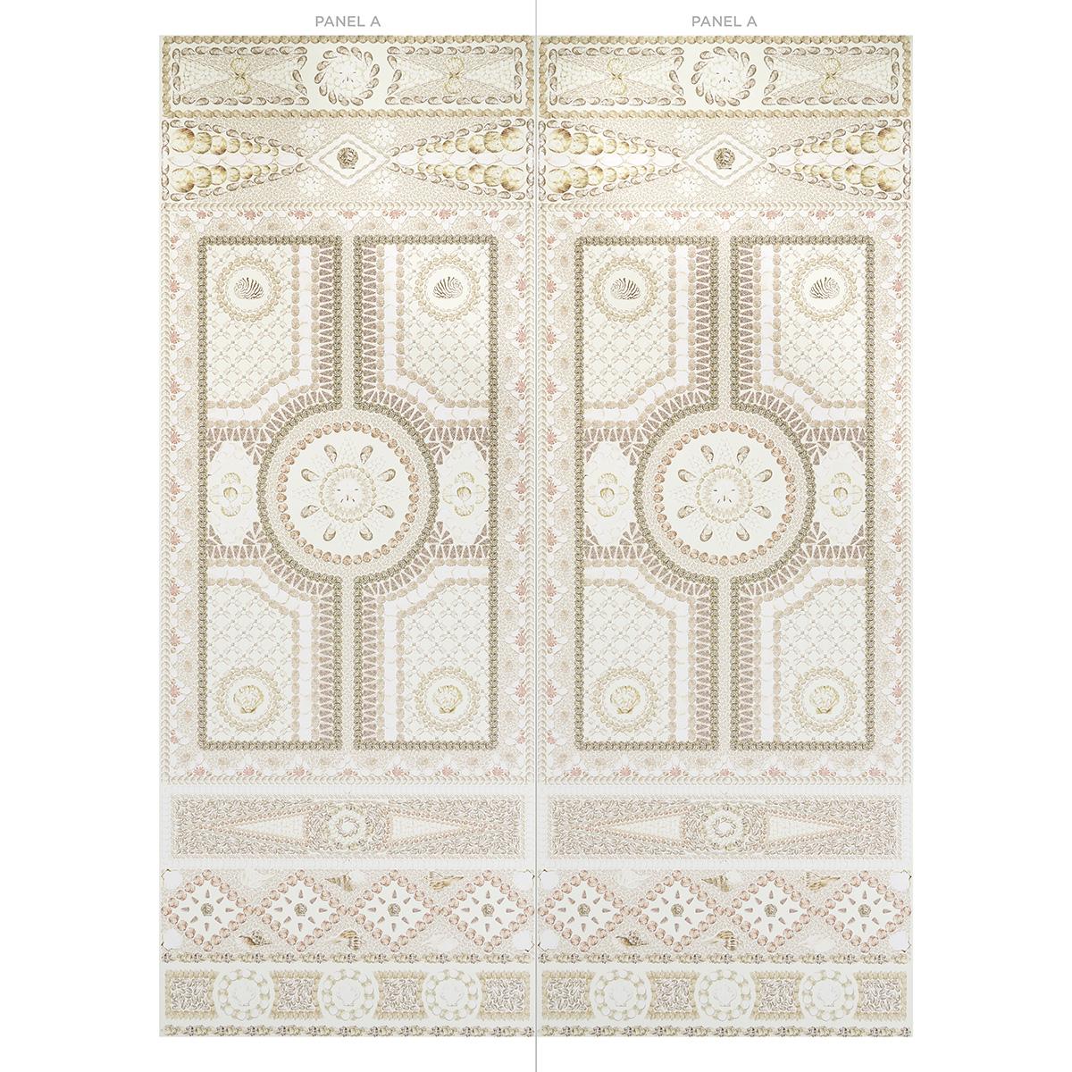 Schumacher Shell Grotto Panel A Sand Wallpaper - Image 3