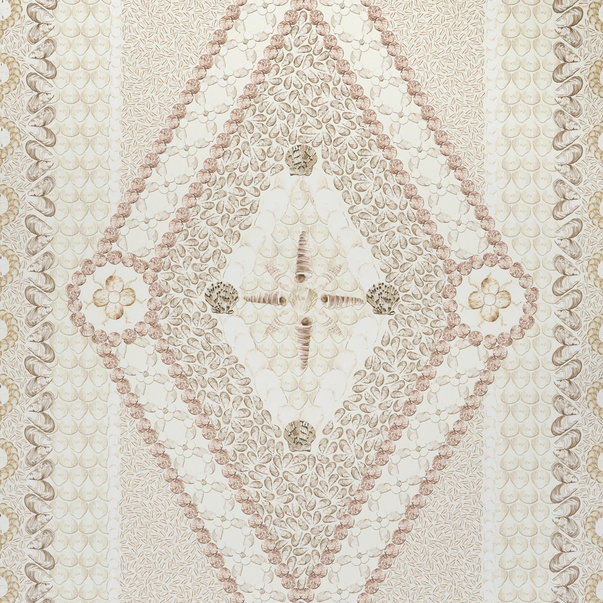 Schumacher Shell Grotto Panel B Sand Wallpaper - Image 4