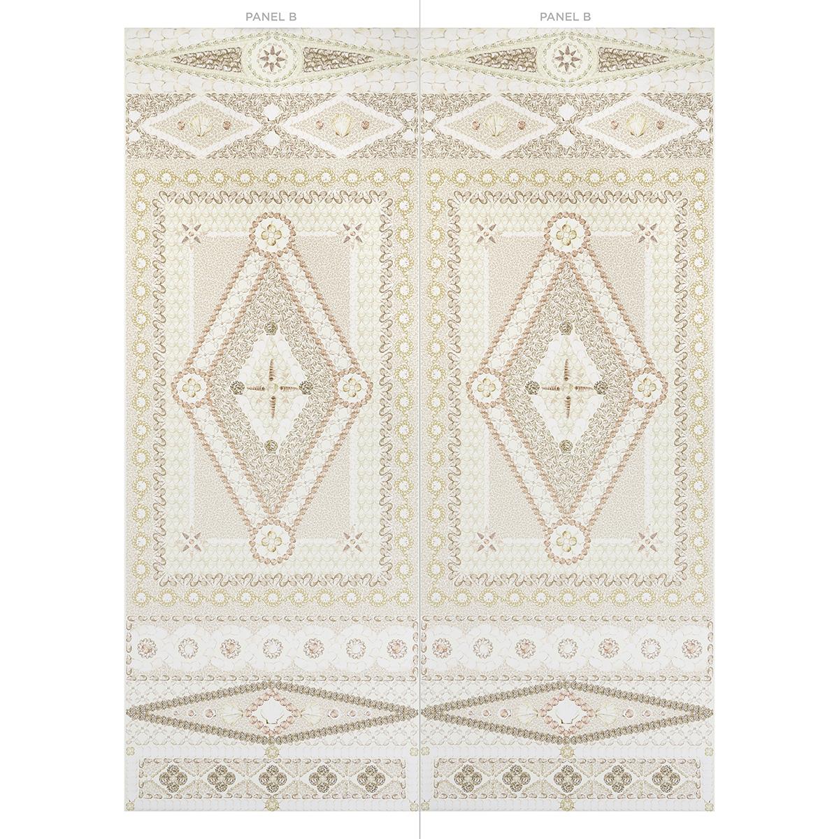 Schumacher Shell Grotto Panel B Sand Wallpaper - Image 5