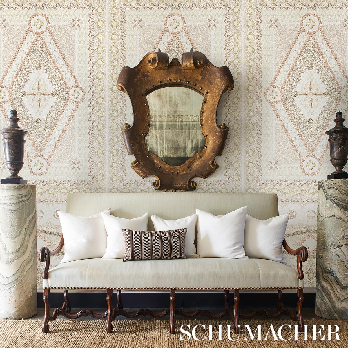 Schumacher Shell Grotto Panel B Sand Wallpaper - Image 6