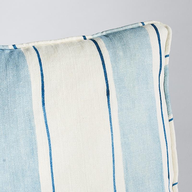 Schumacher Sky 24" X 12" Tracing Stripes Pillow - Image 2