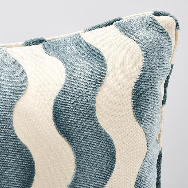 Schumacher Sky 24" X 24" The Wave 24" Pillow - Image 2