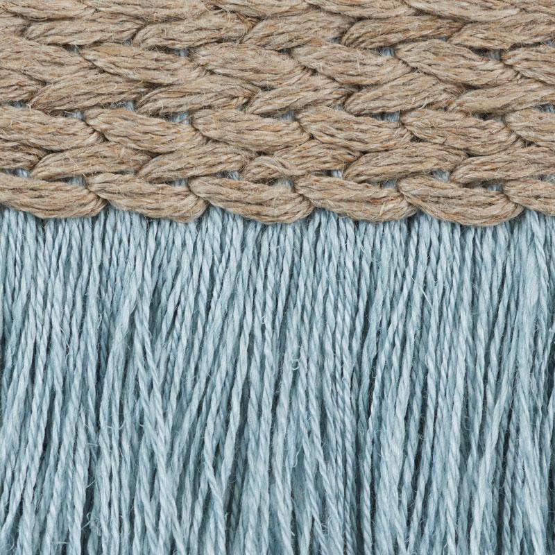 Schumacher Sky Braided Linen Fringe - Image 4