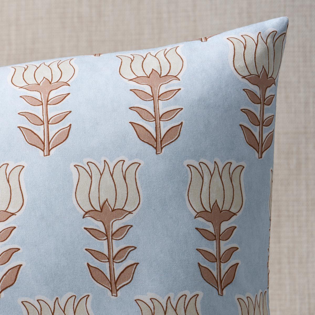 Schumacher Sky & Sand 18" X 18" Mia Tulip Pillow - Image 2