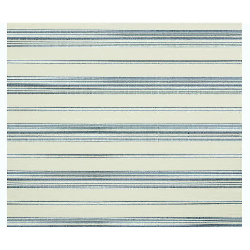 Schumacher Solana Stripe Indoor/Outdoor Navy Fabric - Image 3