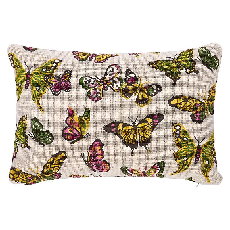 Schumacher Spring 18" X 12" Butterfly Epingle Pillow