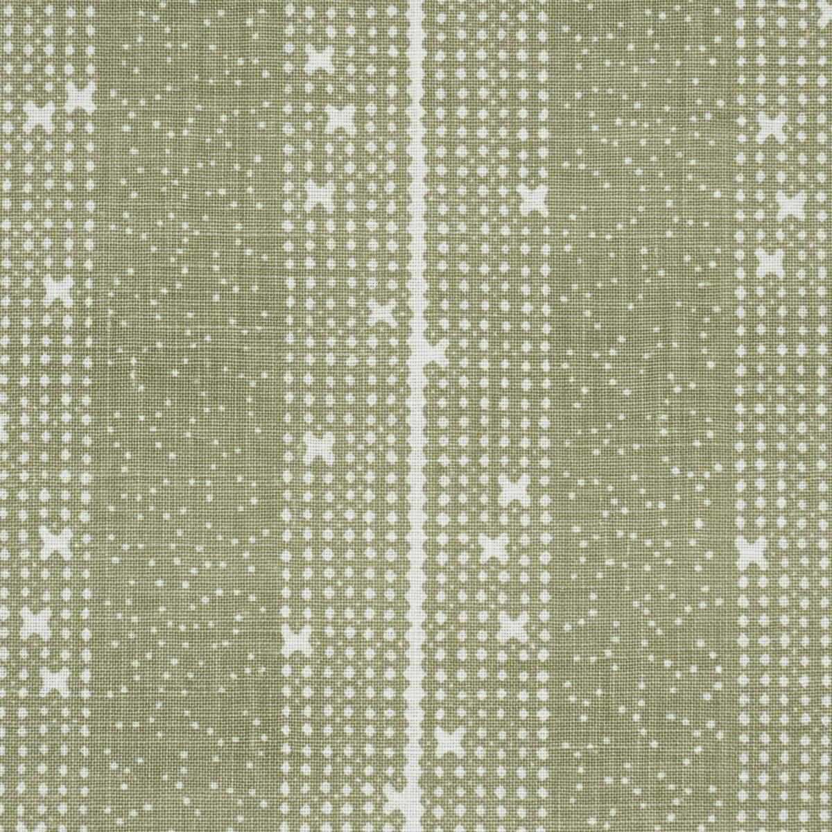 Schumacher Stella Stripe Moss Fabric - Image 5