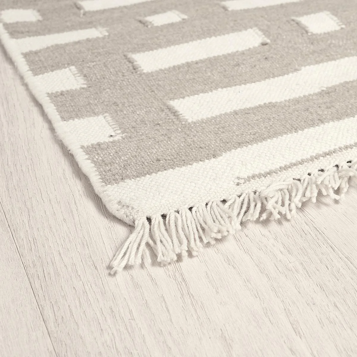 Schumacher Stone 9' X 12' Abstract Ikat Indoor/Outdoor Rug - Image 3