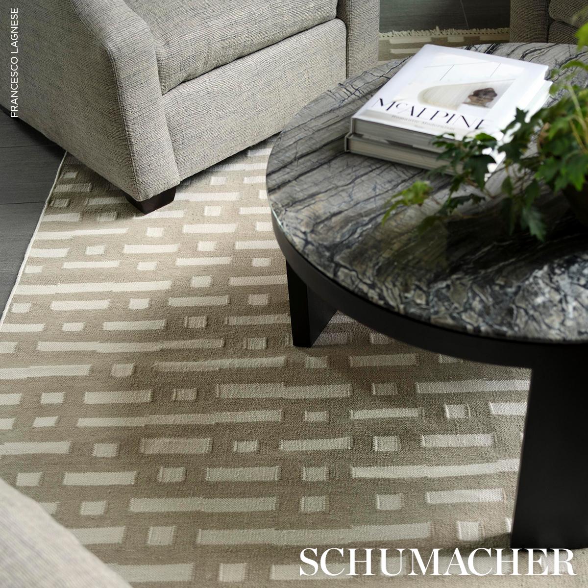Schumacher Stone 9' X 12' Abstract Ikat Indoor/Outdoor Rug - Image 5