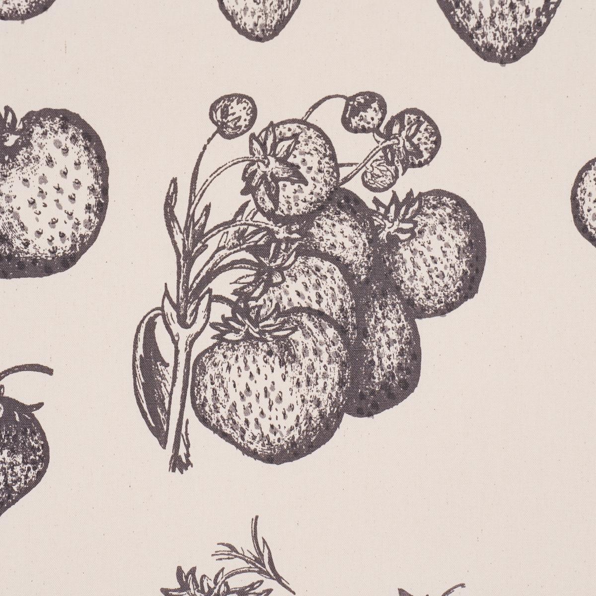 Schumacher Strawberry Fields Graphite Fabric - Image 3