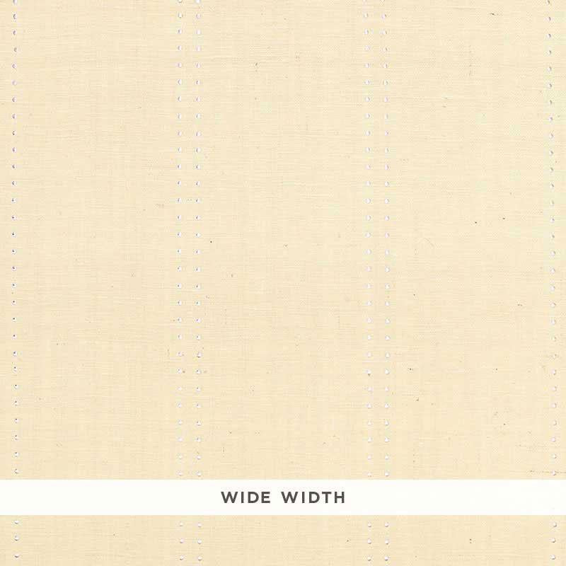 Schumacher Stud Stripe Ivory / Silver Wallpaper - Image 2