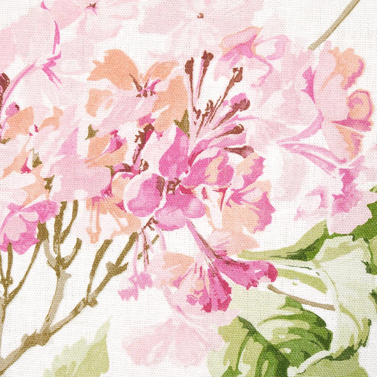 Schumacher Summer Hydrangea Blush Fabric - Image 4